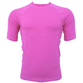 Adult Short Sleeve Rash Guard - Pink